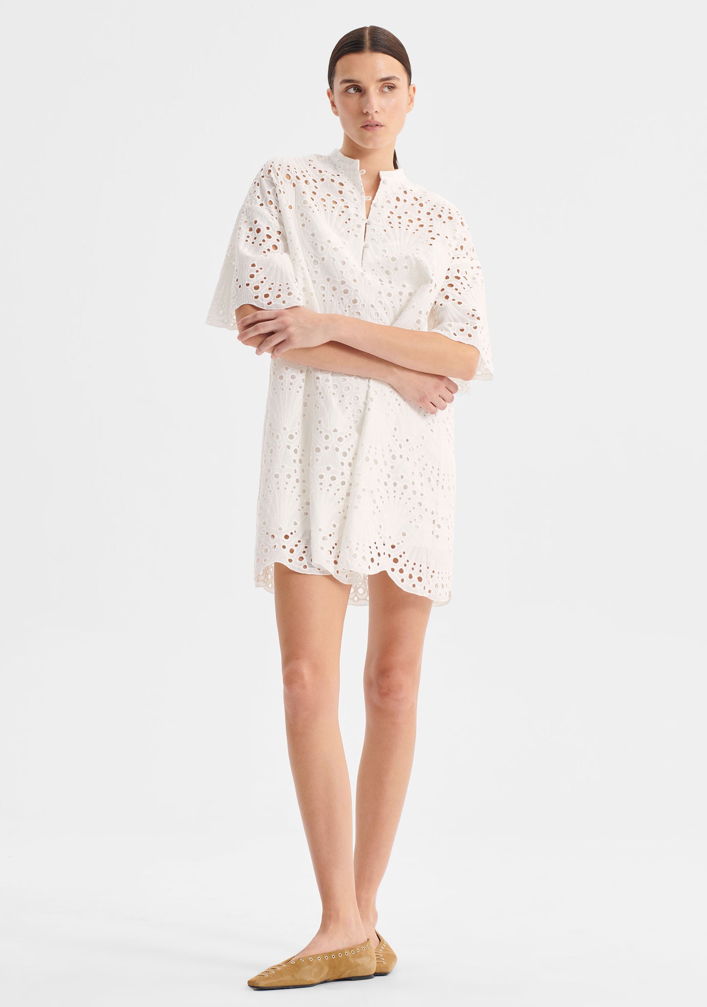 DRESS SAFFRON - SHELL