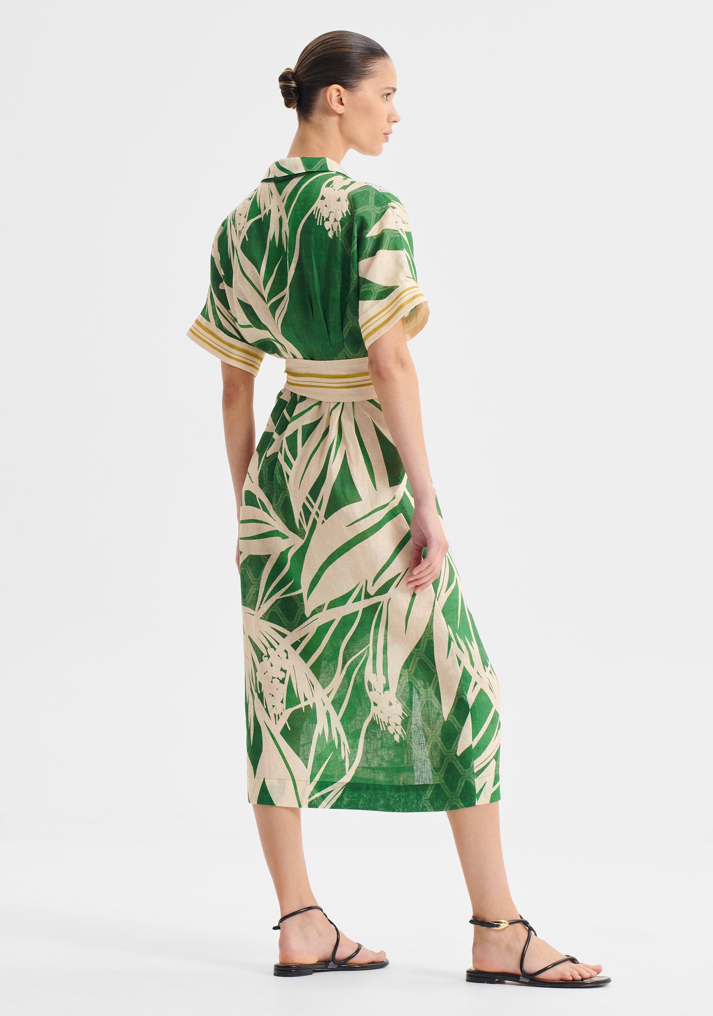 DRESS SORRENTO LINEN SHIRT DRESS