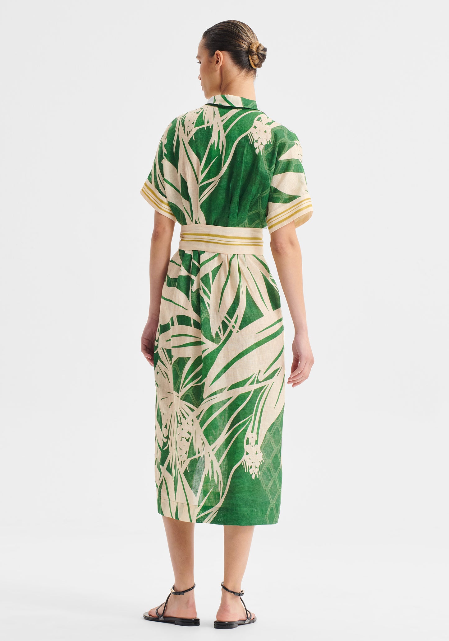 DRESS SORRENTO LINEN SHIRT DRESS