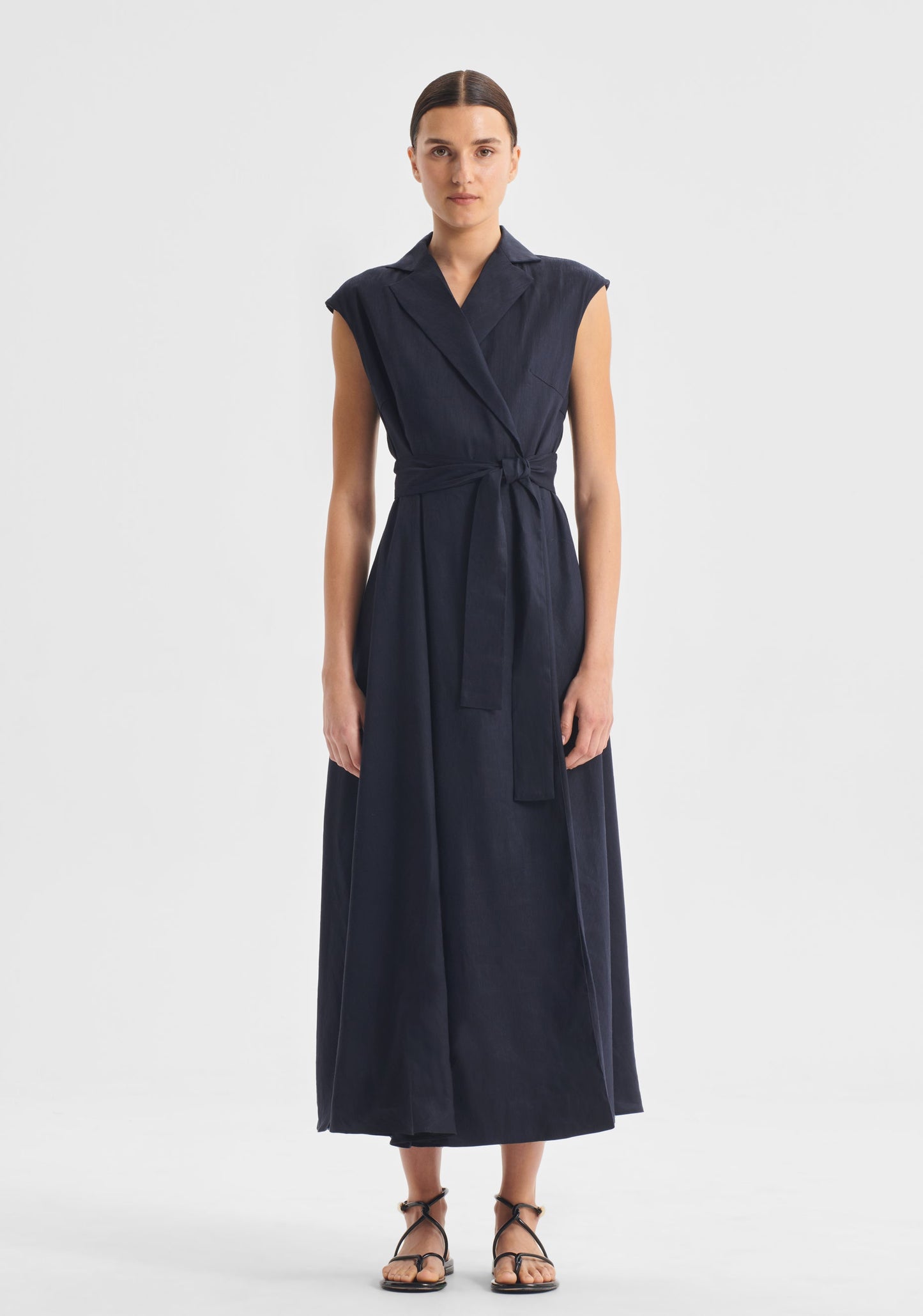 DRESS VERA WRAP - NAVY