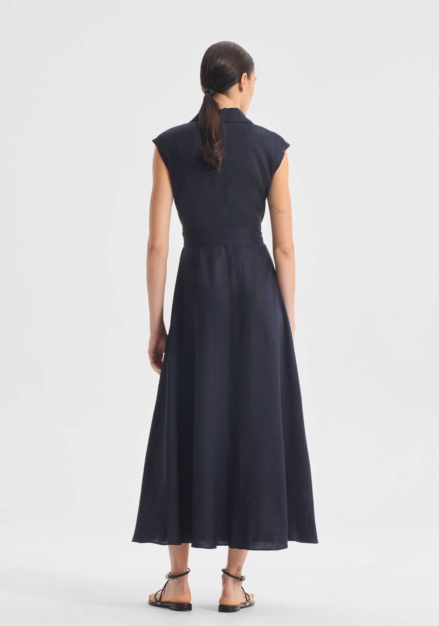 DRESS VERA WRAP - NAVY