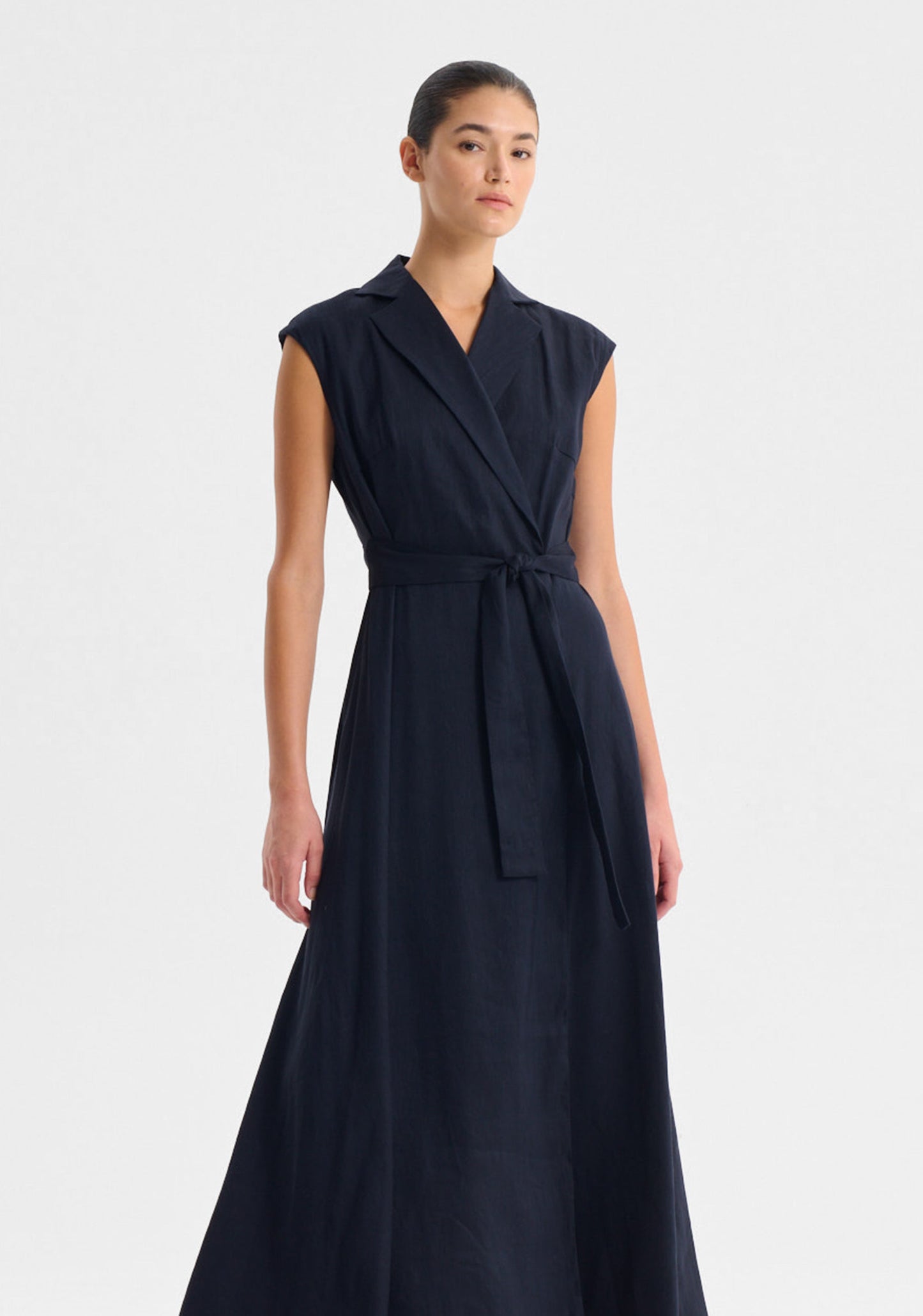 DRESS VERA WRAP - NAVY