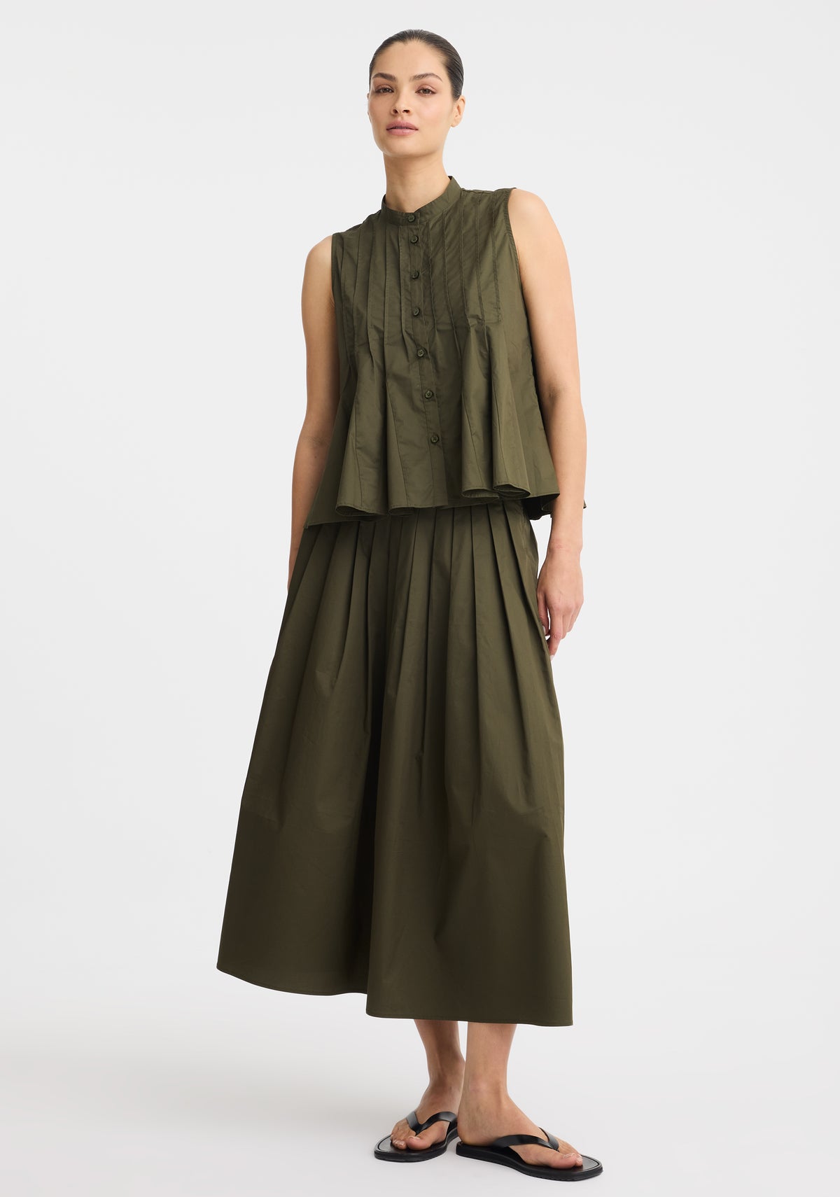 SKIRT DEVIN - OLIVE