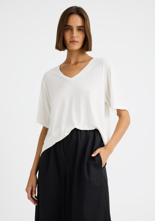 TEE MILLIE V-NECK - WHITE