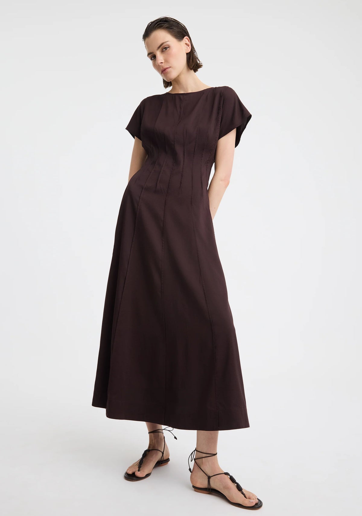 DRESS PENELOPE - CHOCOLATE