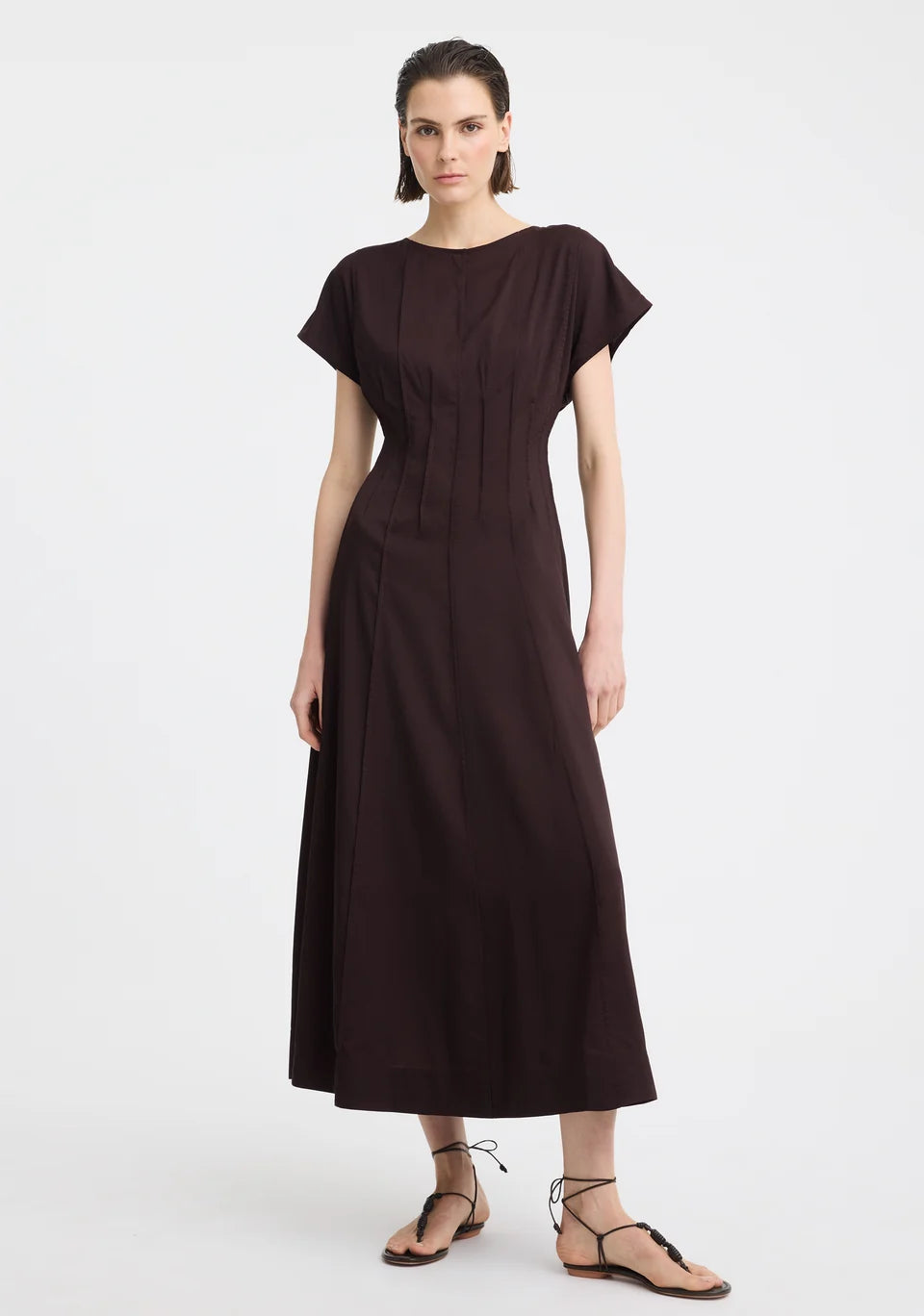 DRESS PENELOPE - CHOCOLATE