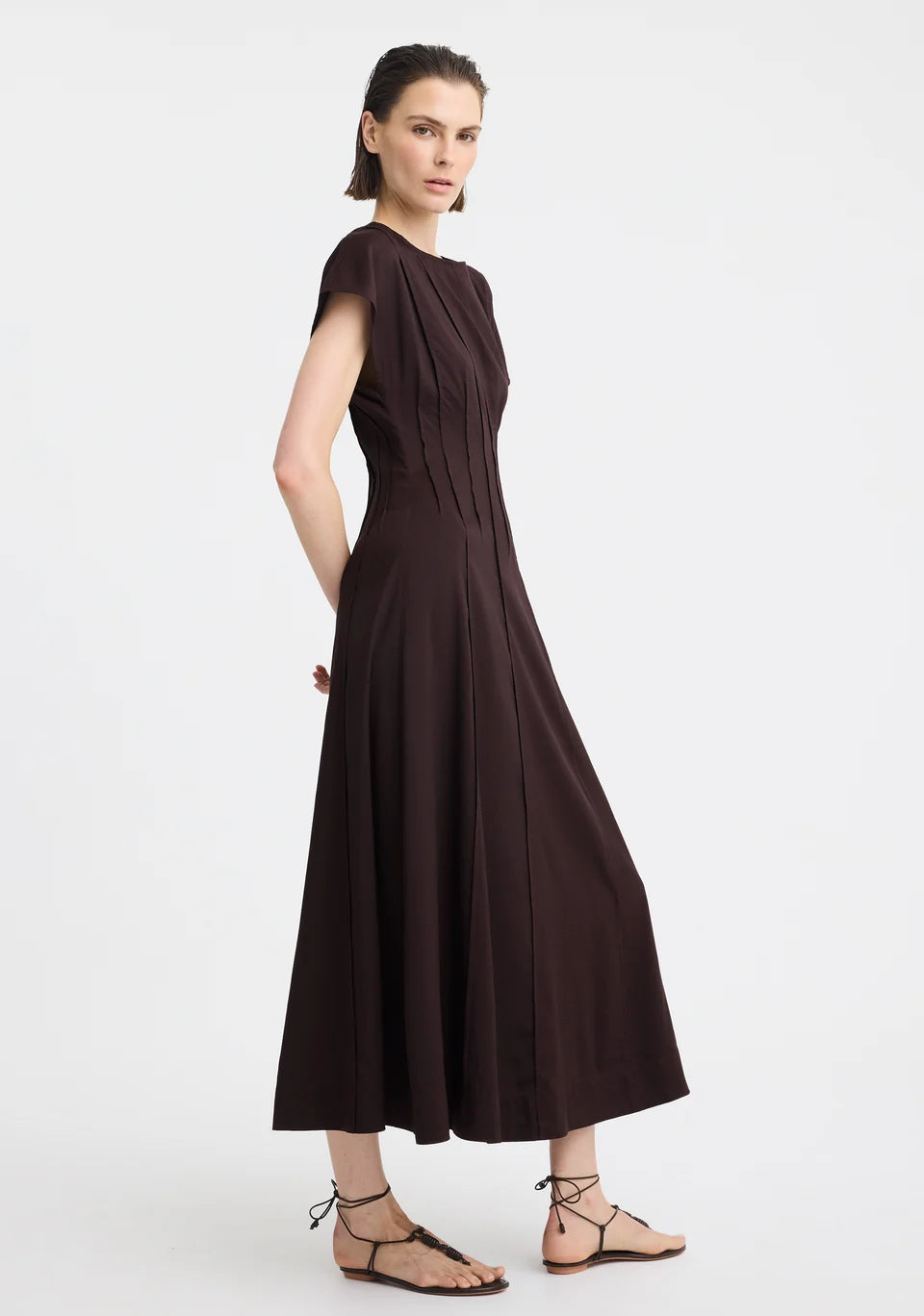 DRESS PENELOPE - CHOCOLATE
