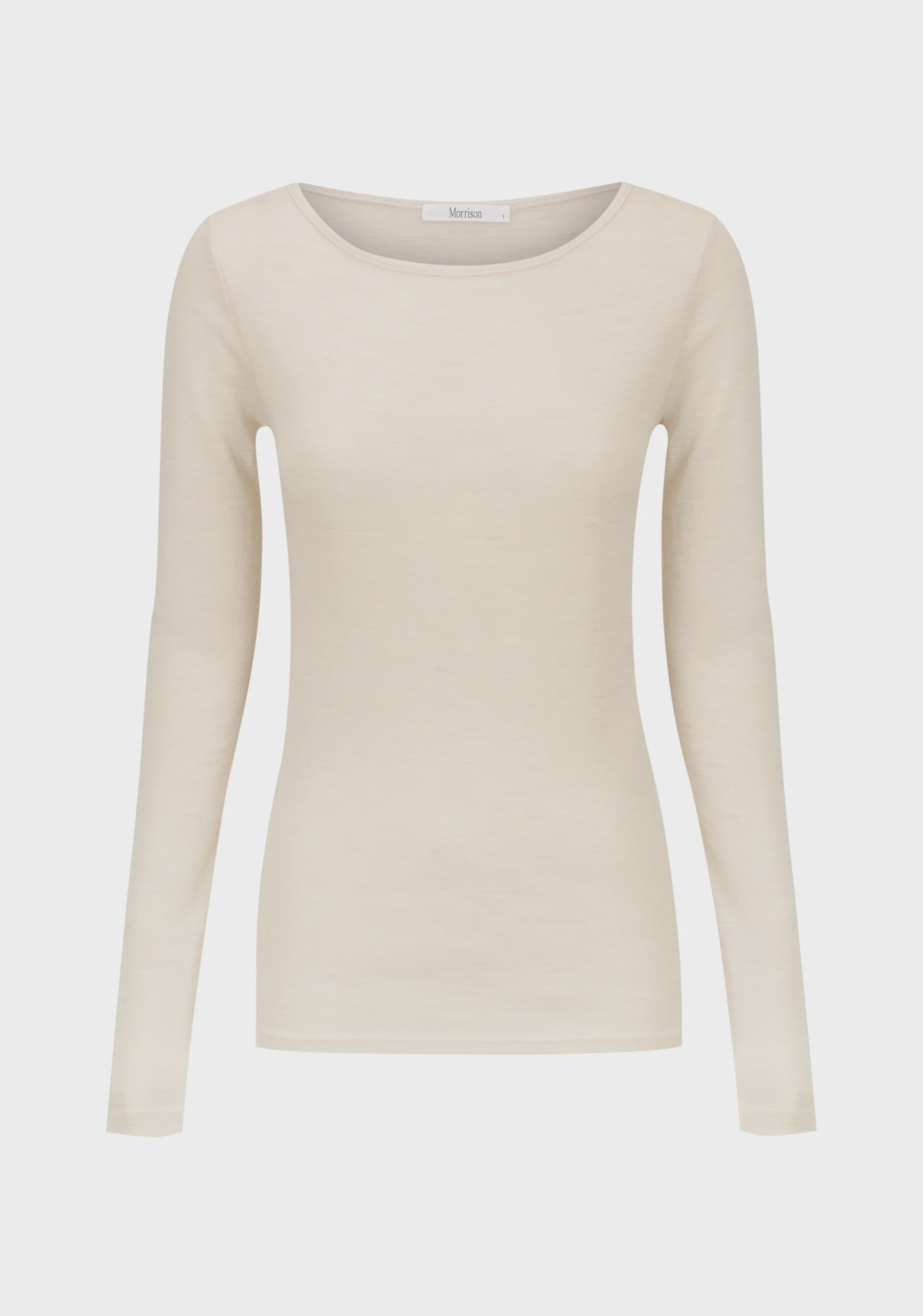 SKIVVY MORRI MERINO ROUND NECK - BONE