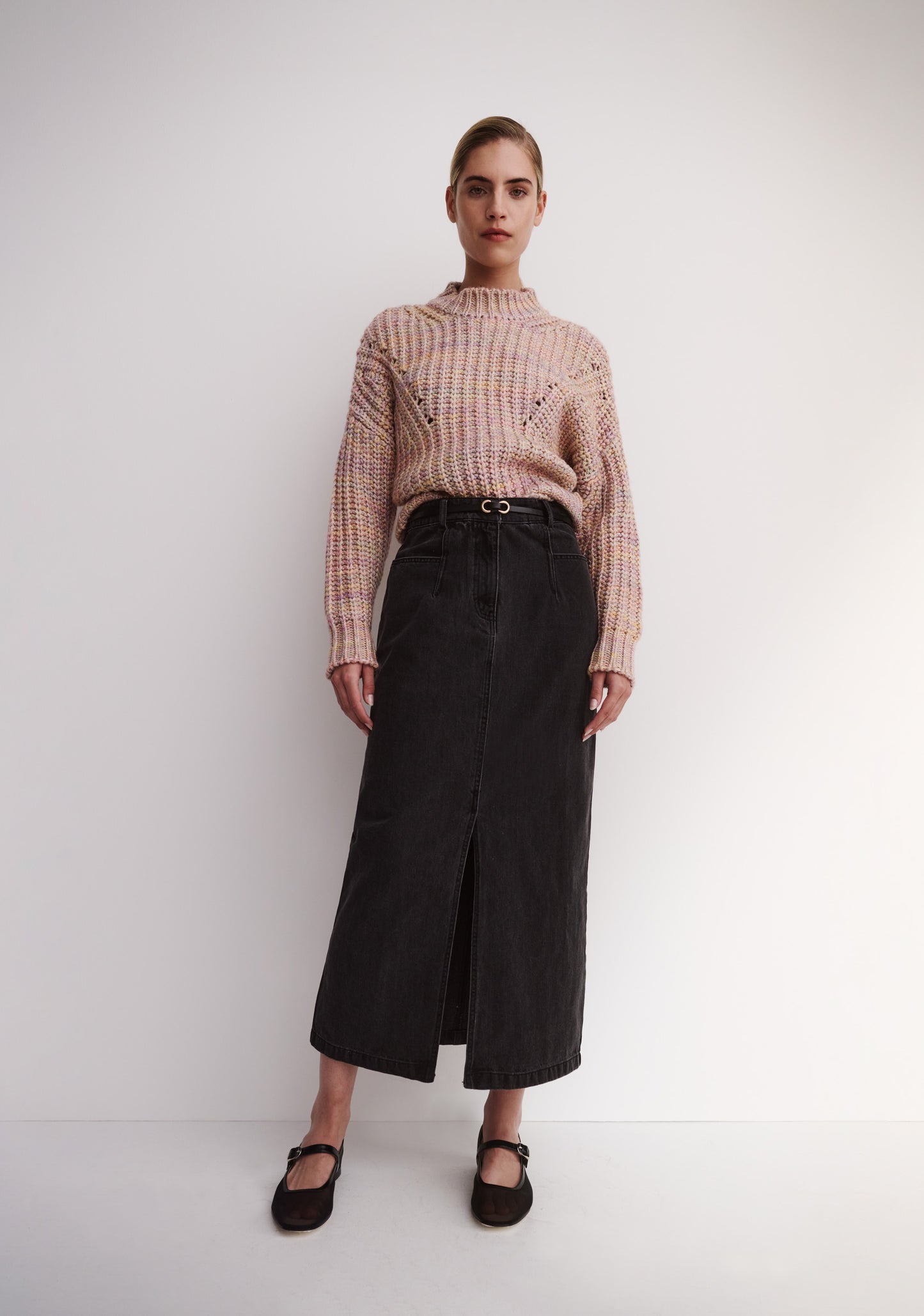 SKIRT NOIR DENIM