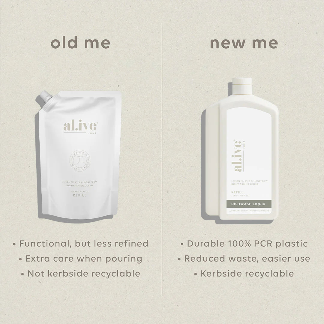 NEW REFILL DISH WASH - LEMON MYTRLE & HONEYDEW