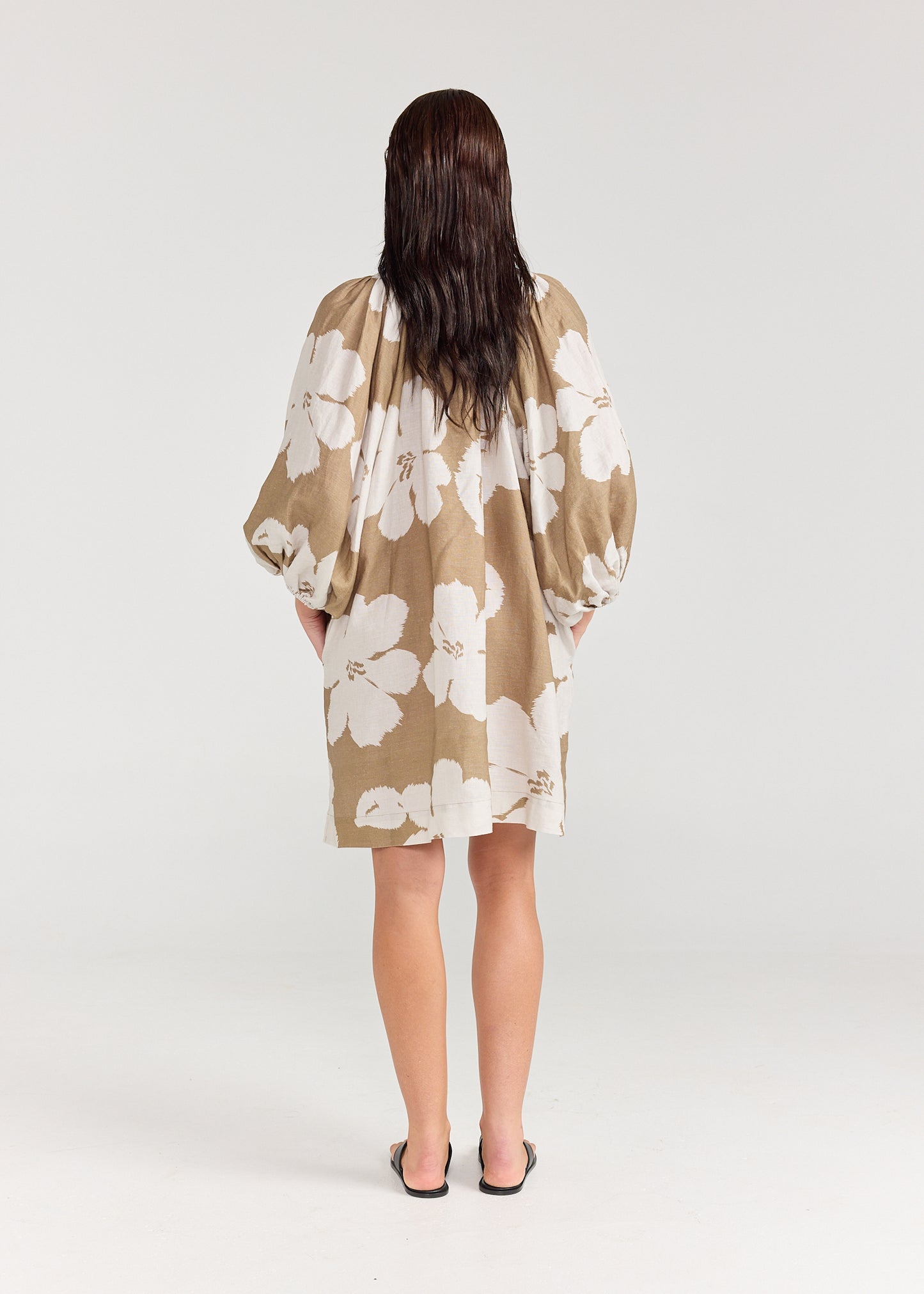DRESS SANGRIA - OLIVE BLOOM