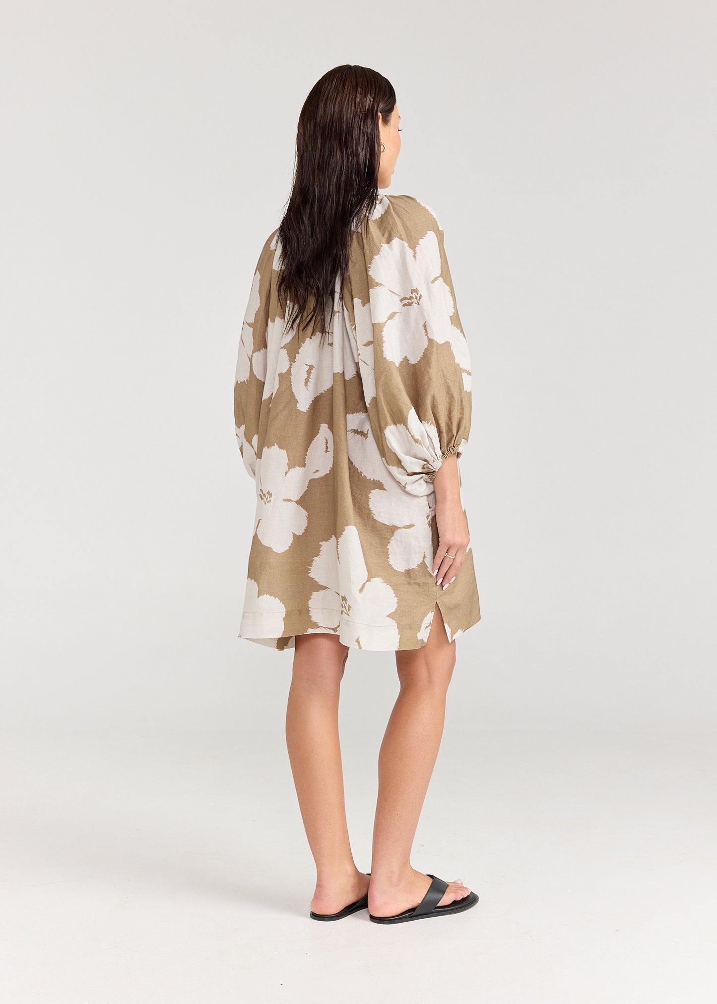 DRESS SANGRIA - OLIVE BLOOM