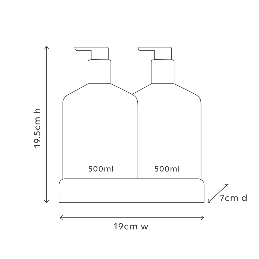 WASH & LOTION DUO + TRAY - APRICOT & SWEET FIG