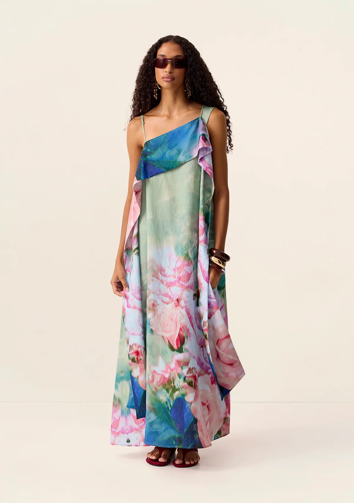 DRESS ROSES MAXI