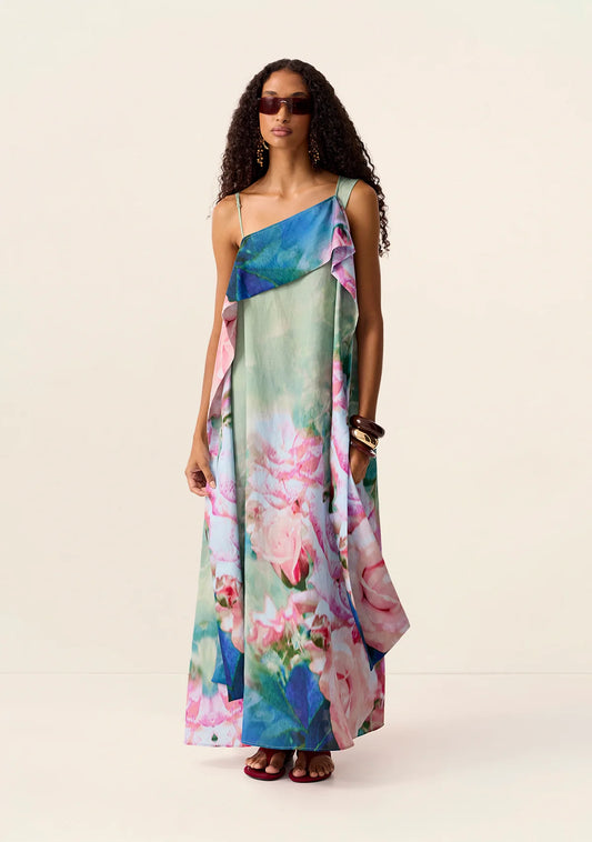 DRESS ROSES MAXI