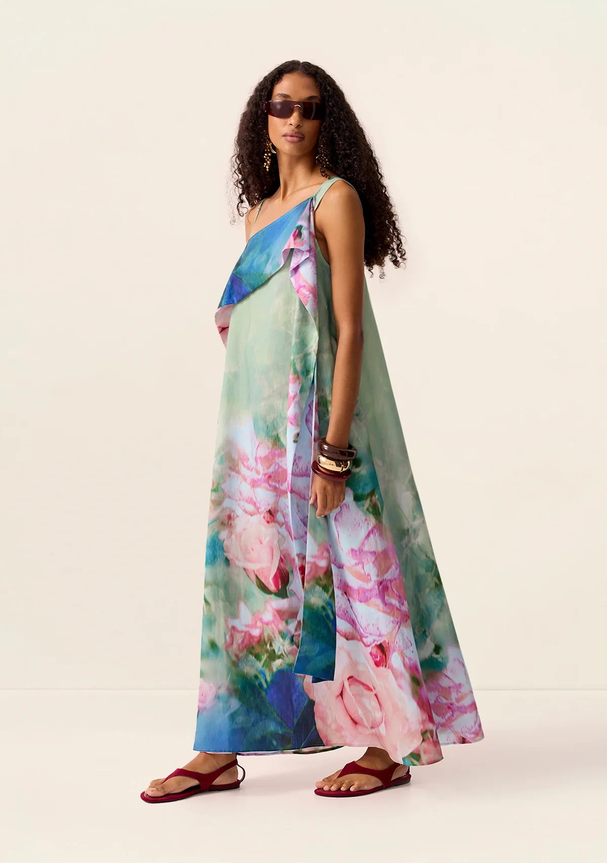 DRESS ROSES MAXI