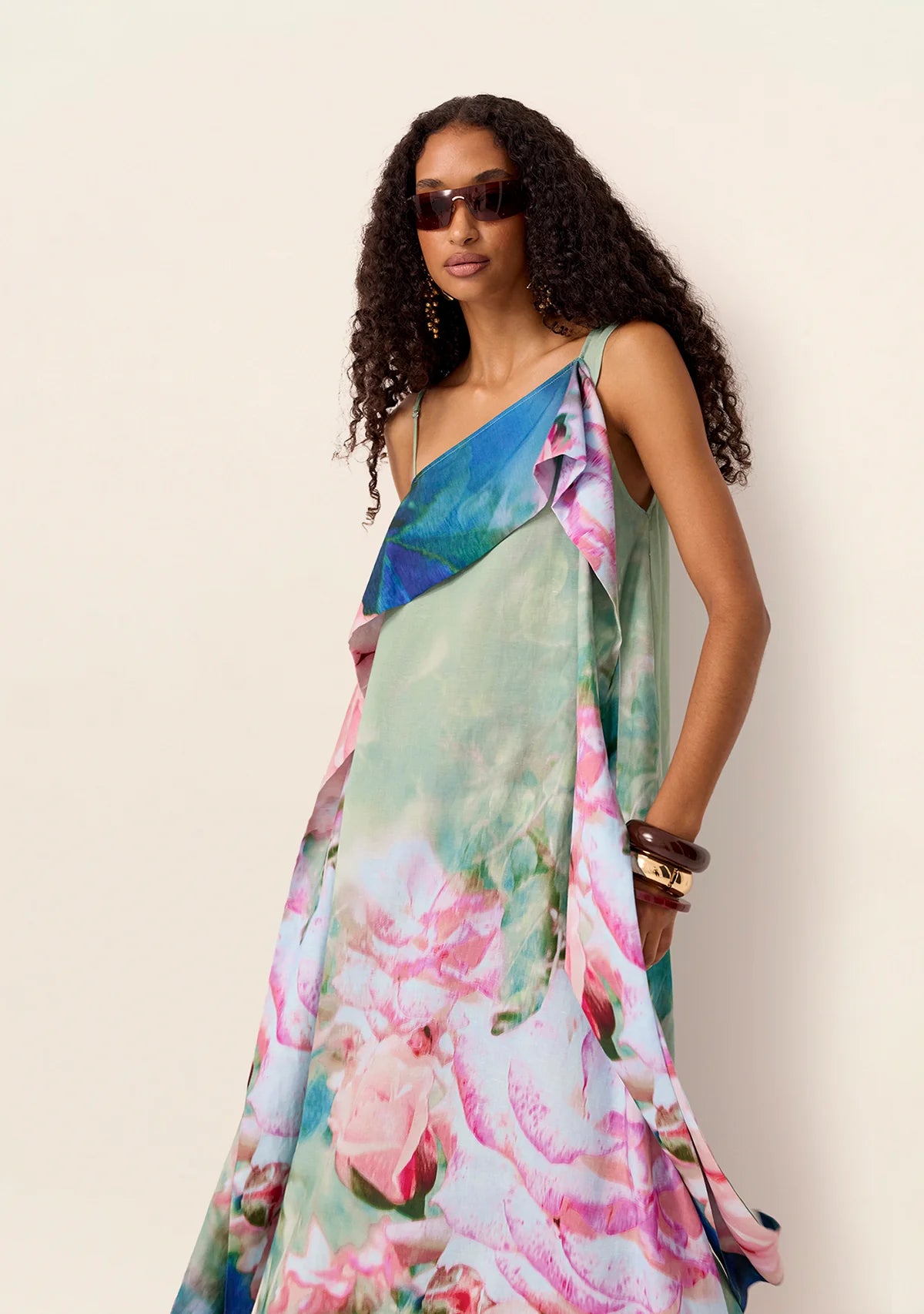DRESS ROSES MAXI