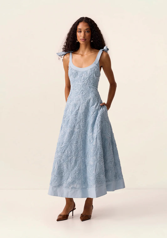 DRESS BLOSSOM STRAPPY MIDI