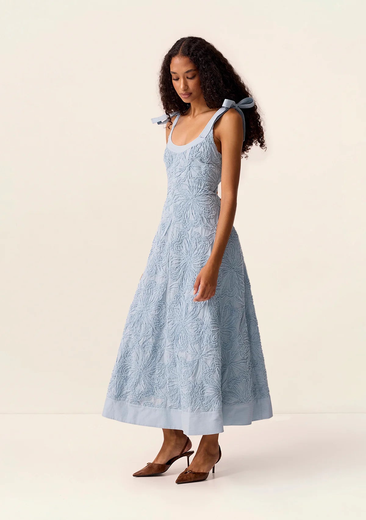 DRESS BLOSSOM STRAPPY MIDI