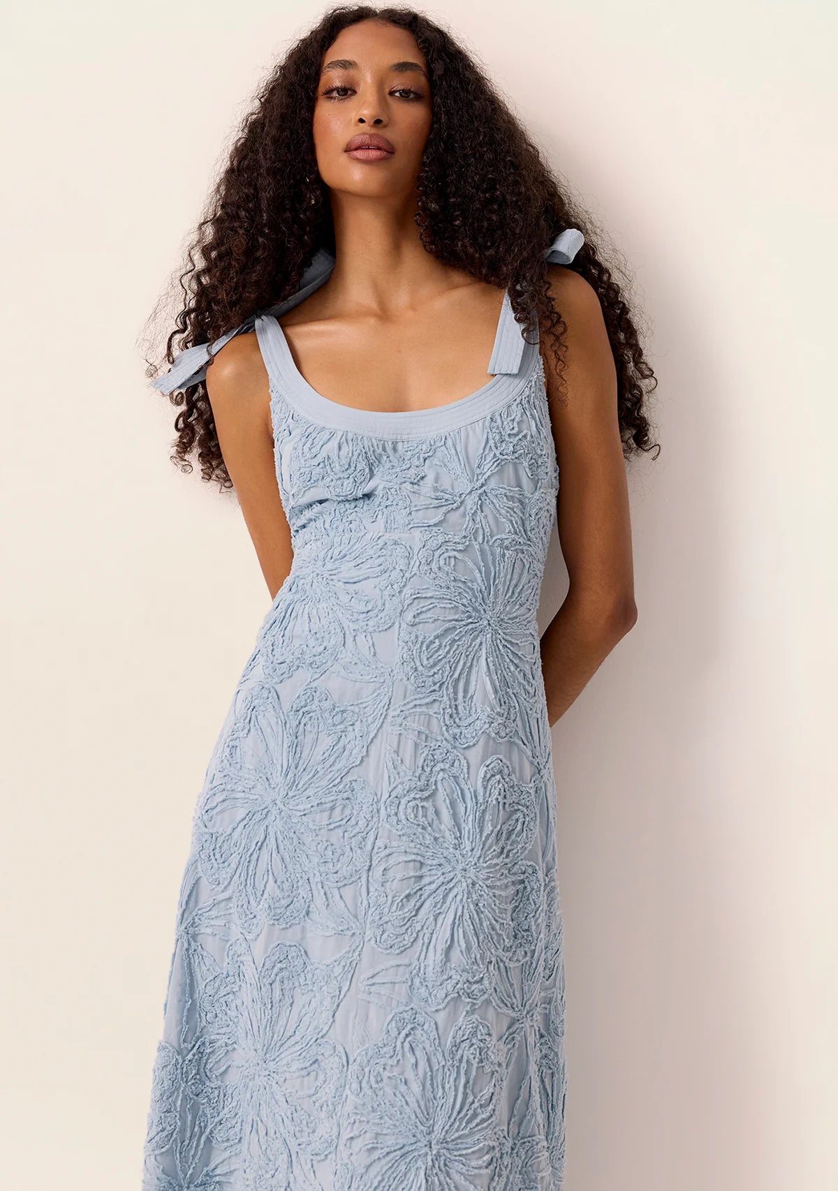 DRESS BLOSSOM STRAPPY MIDI