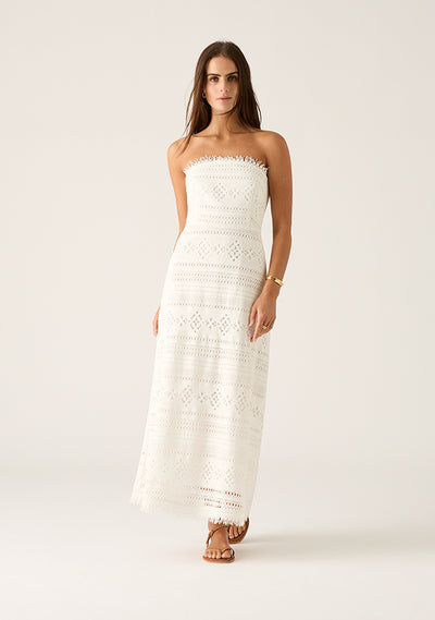 DRESS DANIELA TEXTURED MIDI DRESS