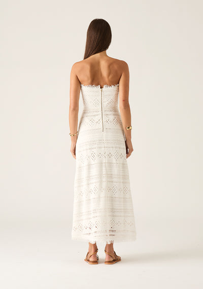 DRESS DANIELA TEXTURED MIDI DRESS