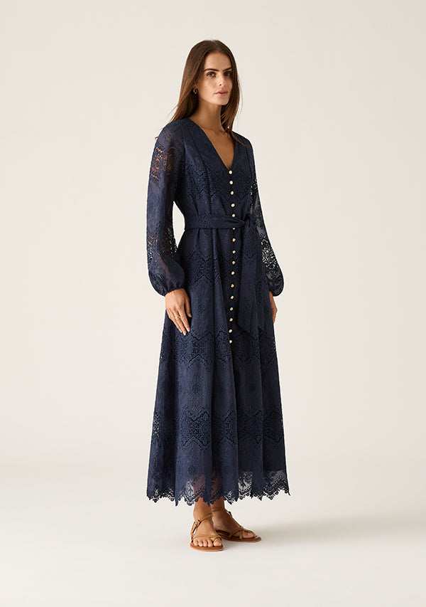 DRESS MARIANA EMBROIDERY MAXI