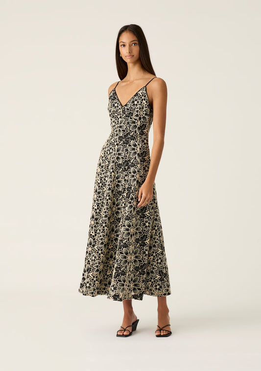 DRESS AMELIA EMBROIDERY MIDI