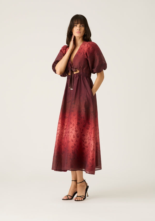 DRESS FRANKIE MIDI - FRANKIE PRINT