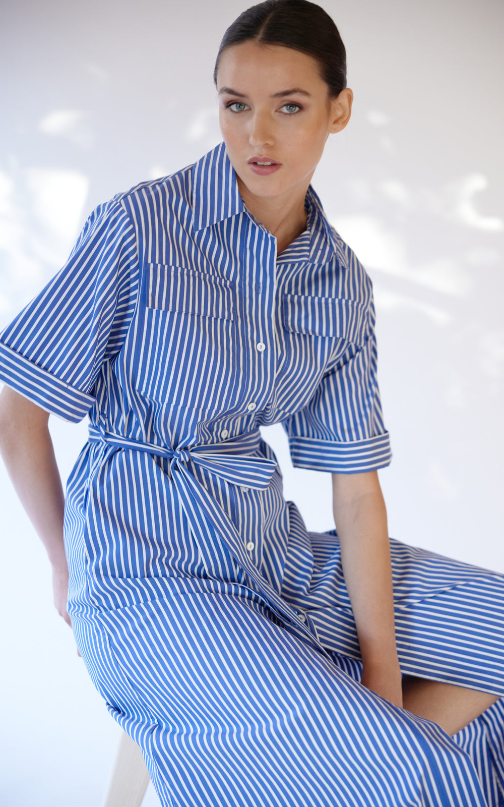 DRESS EMELIA - RIVIERA STRIPE - LAST ONE SIZE XL!