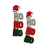 EARRING CHRISTMAS BEADED - HO HO HO