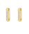 EARRINGS - SQUARE GOLD HOOPS