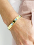 BRACELET - QUEENIE GOLD/ PALE BLUE