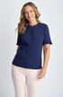 POLO FRILL DETAIL COTTON JERSEY