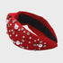 HEADBANDS OAKLEIGH EMBELLISHED KNOT - RED