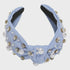 HEADBAND OAKLEIGH EMBELLISHED KNOT - POWDER BLUE