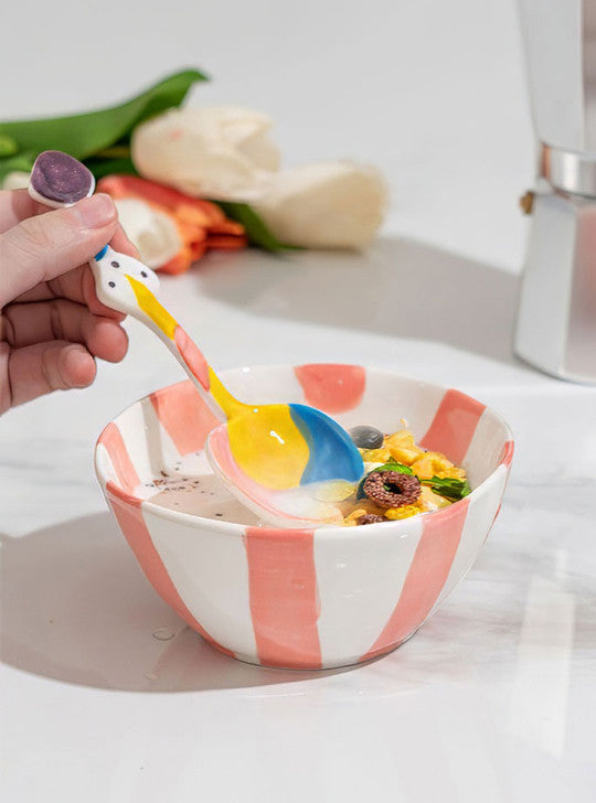 BOWL & SPOON SET DESSIN SET OF 3