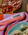 TEA TOWEL - GRAPEFRUIT STRIPES