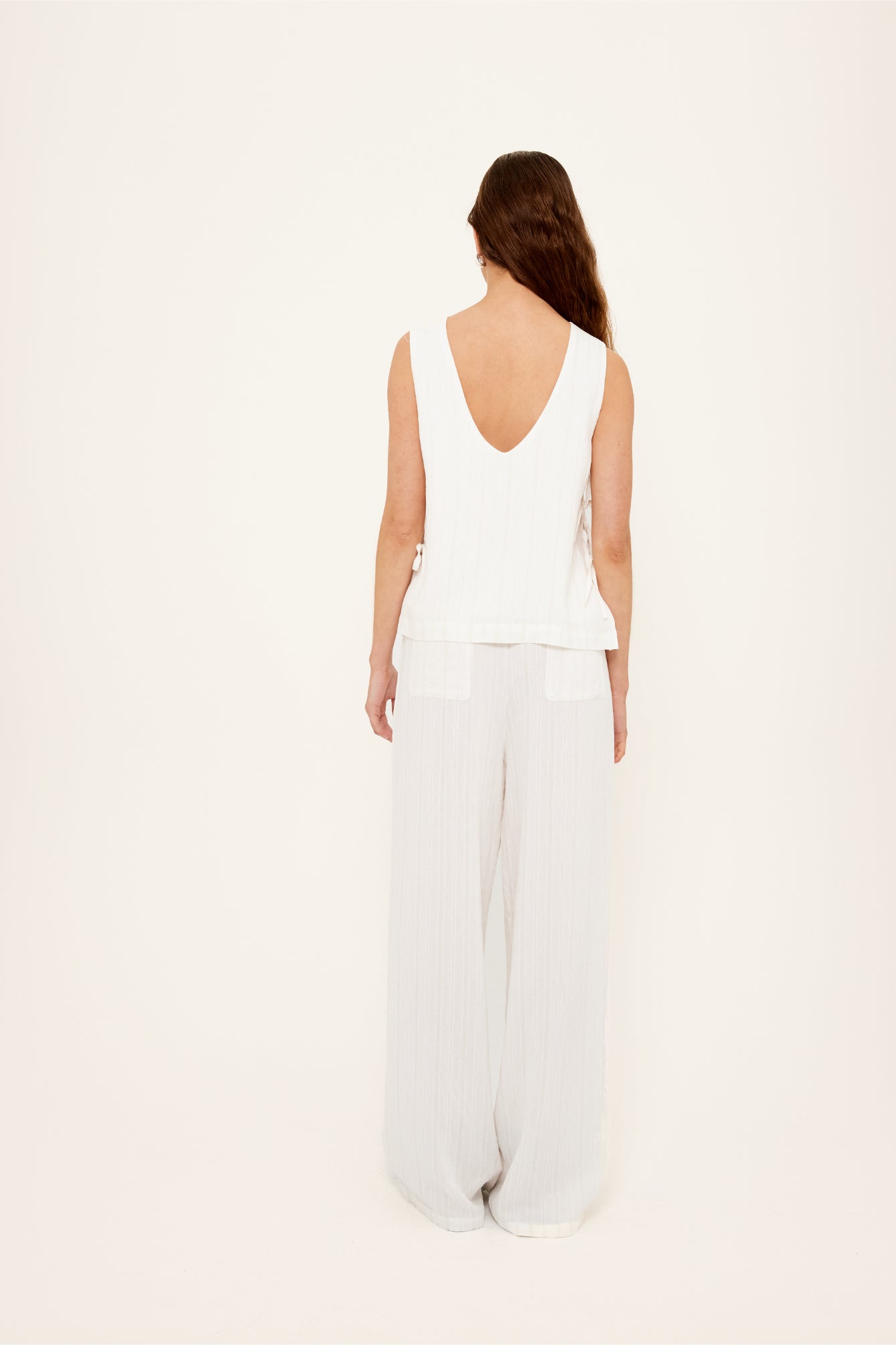 TOP BIANCA SIDE TIE TOP - last one, size S!