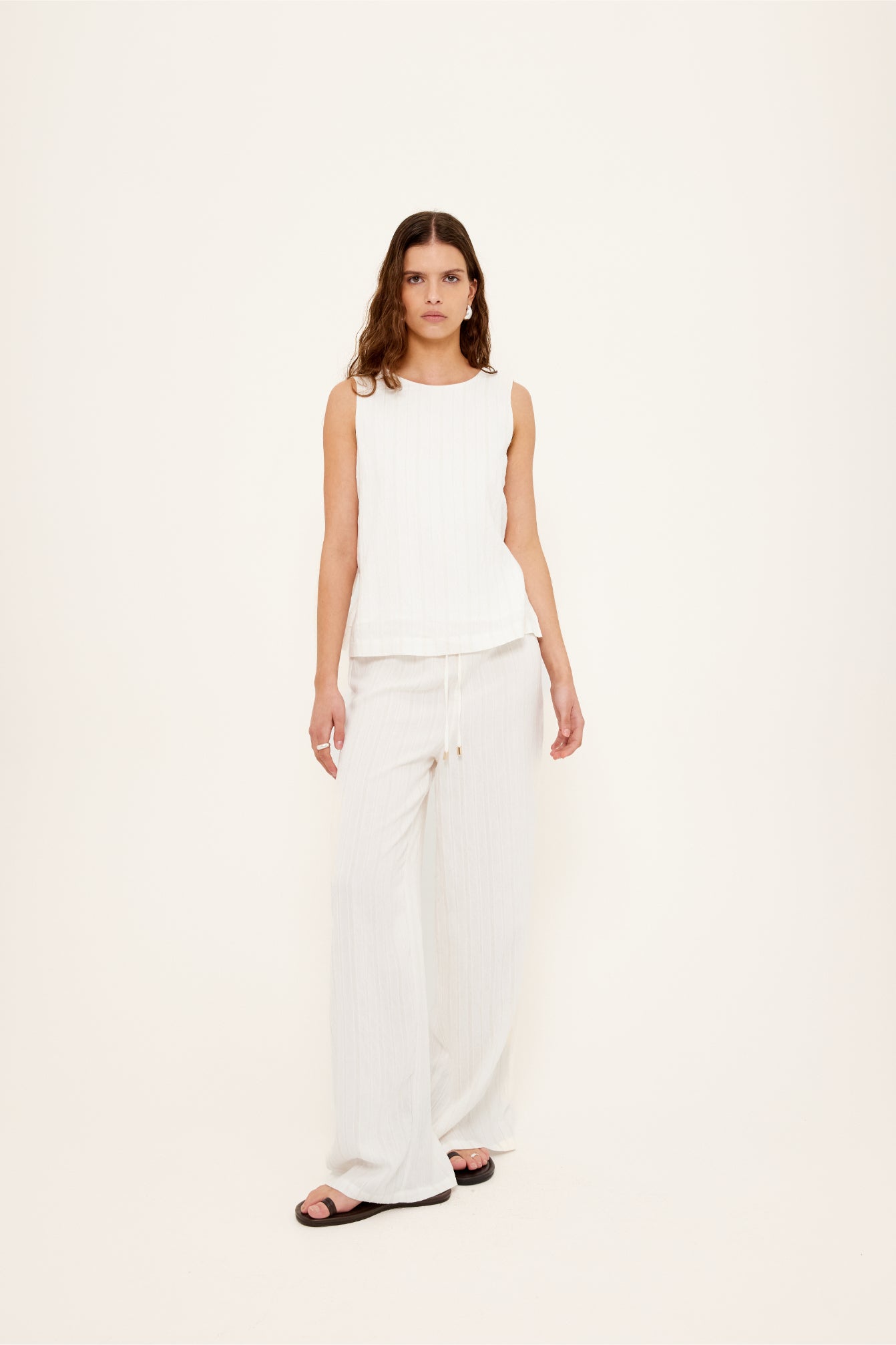 TOP BIANCA SIDE TIE TOP - last one, size S!
