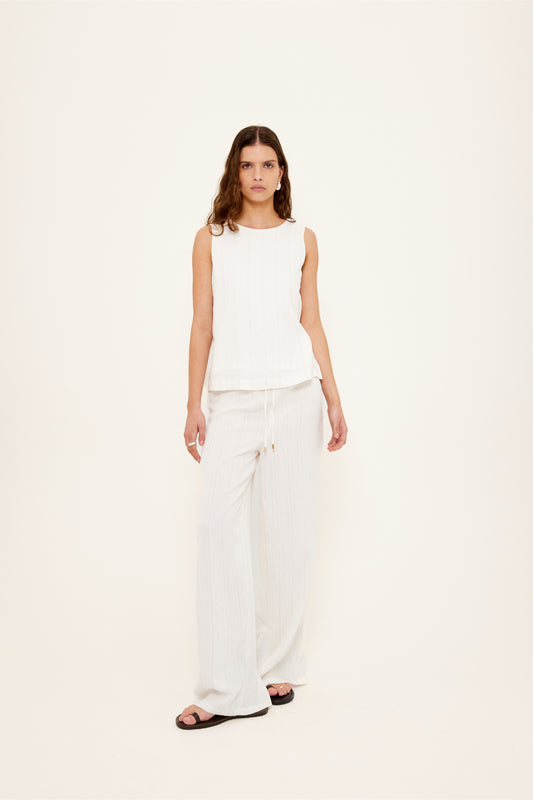 TOP BIANCA SIDE TIE TOP - last one, size S!