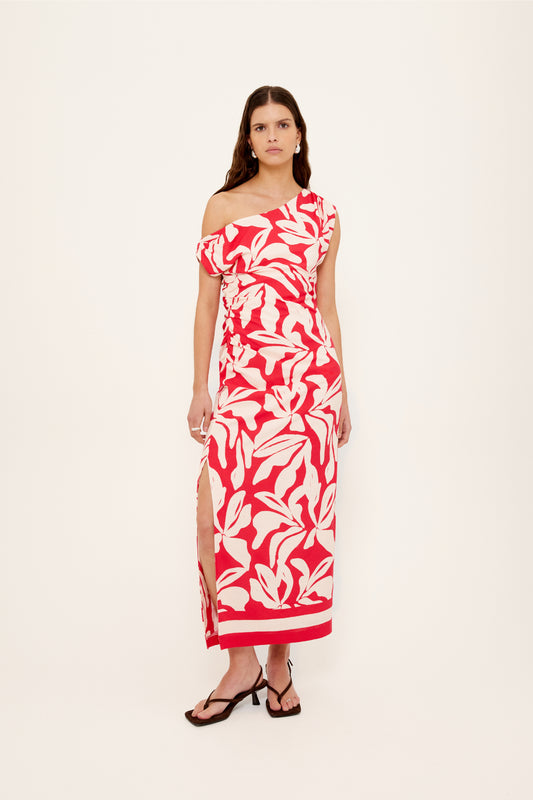 DRESS SERATA ASYM MIDI - last one, size S!