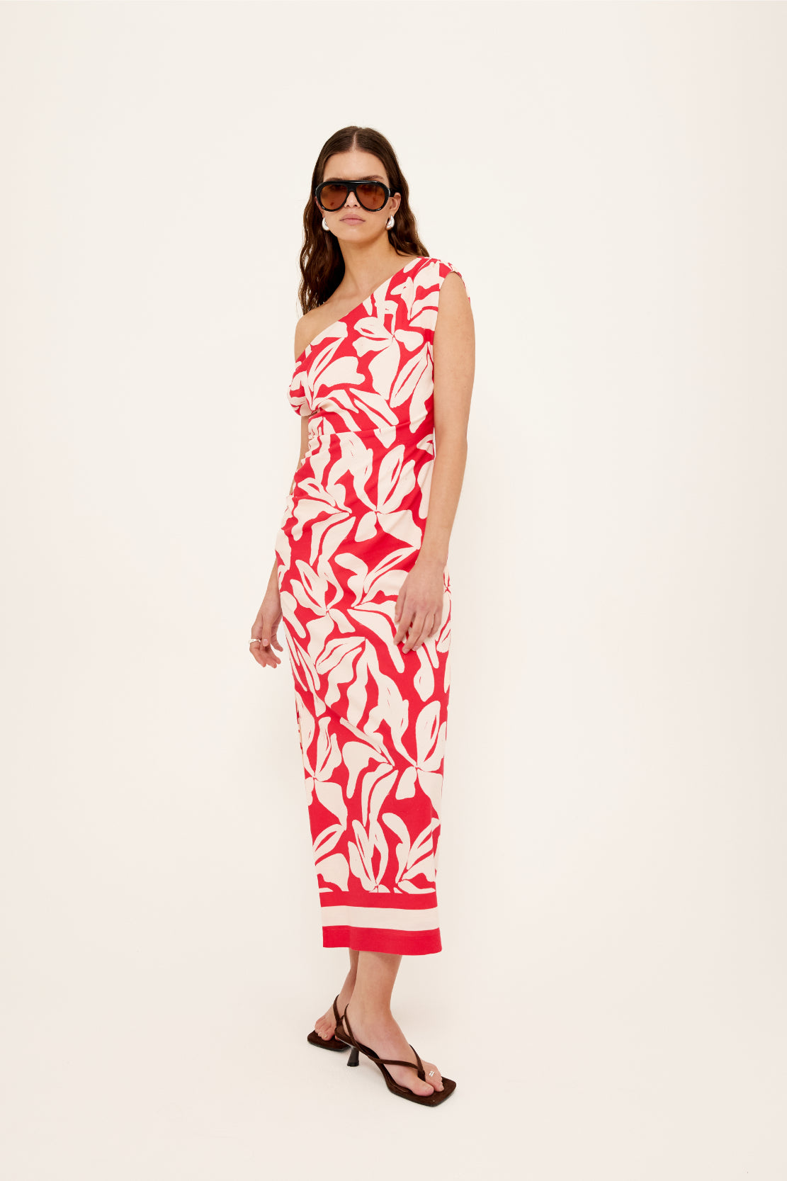 DRESS SERATA ASYM MIDI - last one, size S!