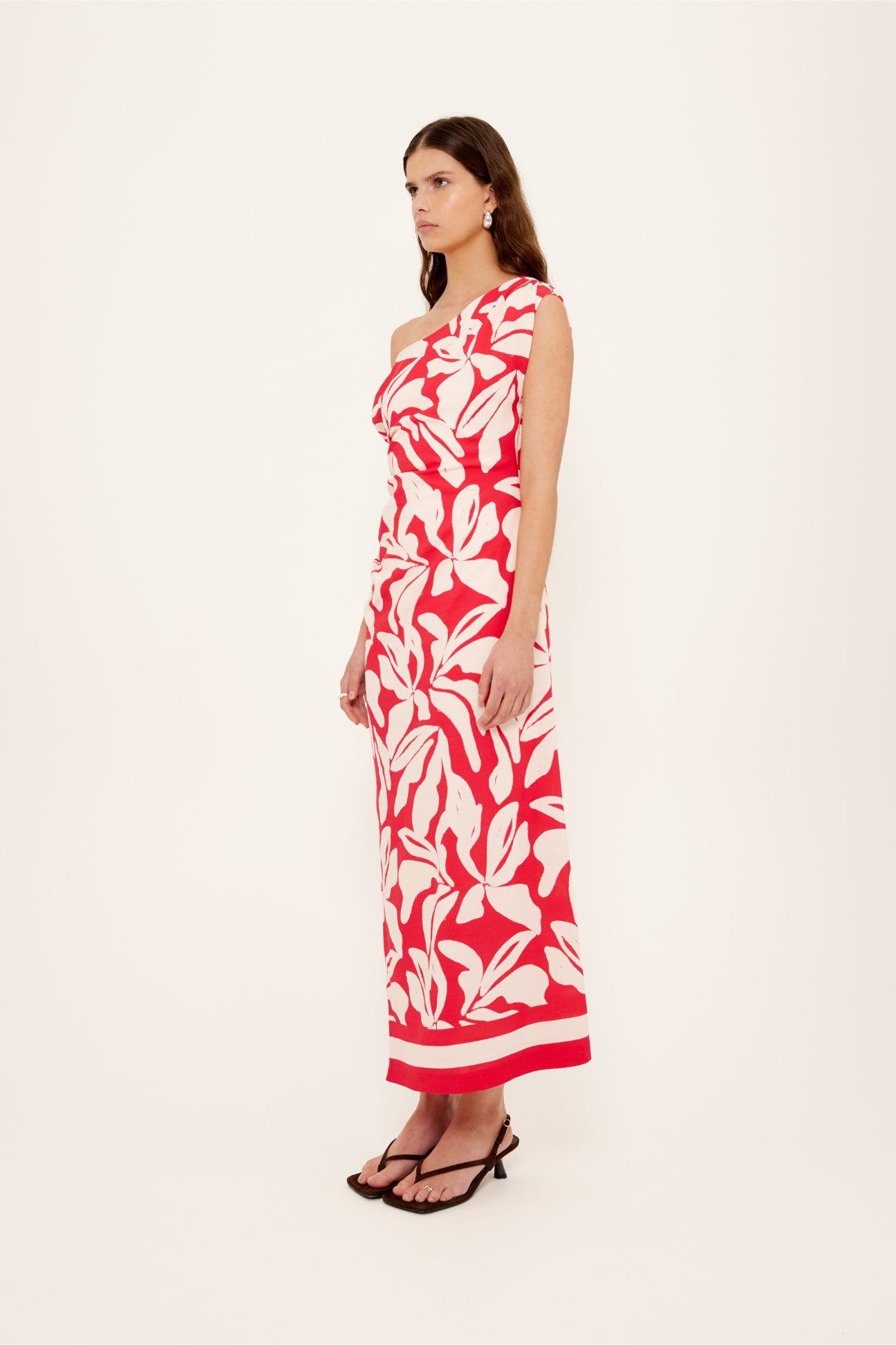 DRESS SERATA ASYM MIDI - last one, size S!