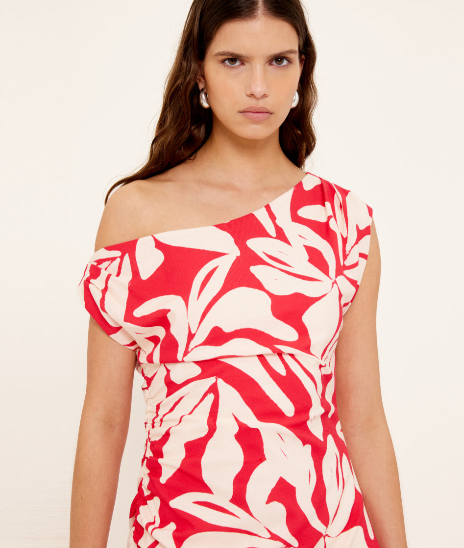 DRESS SERATA ASYM MIDI - last one, size S!