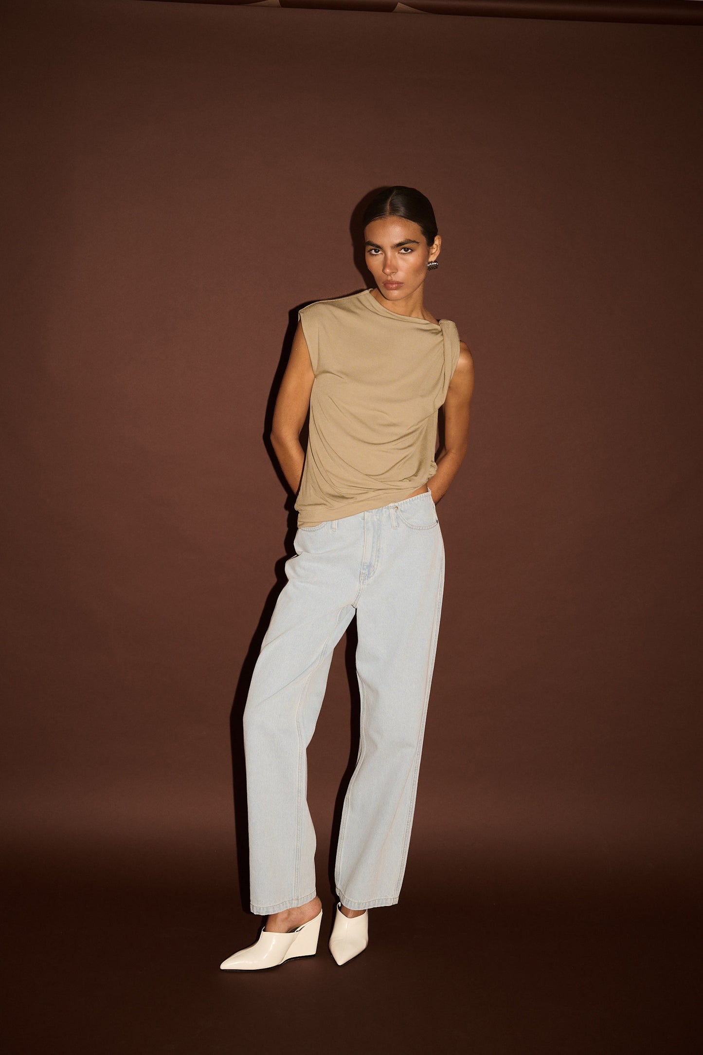 JEANS ANOUK MID RISE - LIGHT WASH
