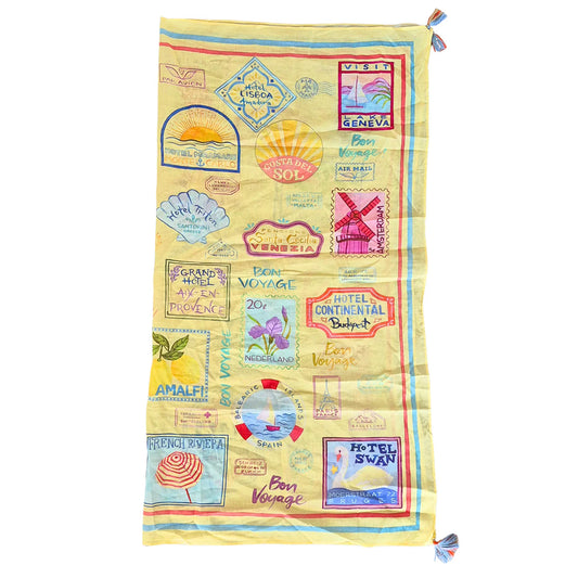 SCARF PURE COTTON - POSTCARD
