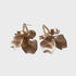 EARRINGS AUTUMN LEAVES - CHAMPAGNE