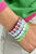 BRACELET DAISY CHAIN - MINT/PINK/AQUA