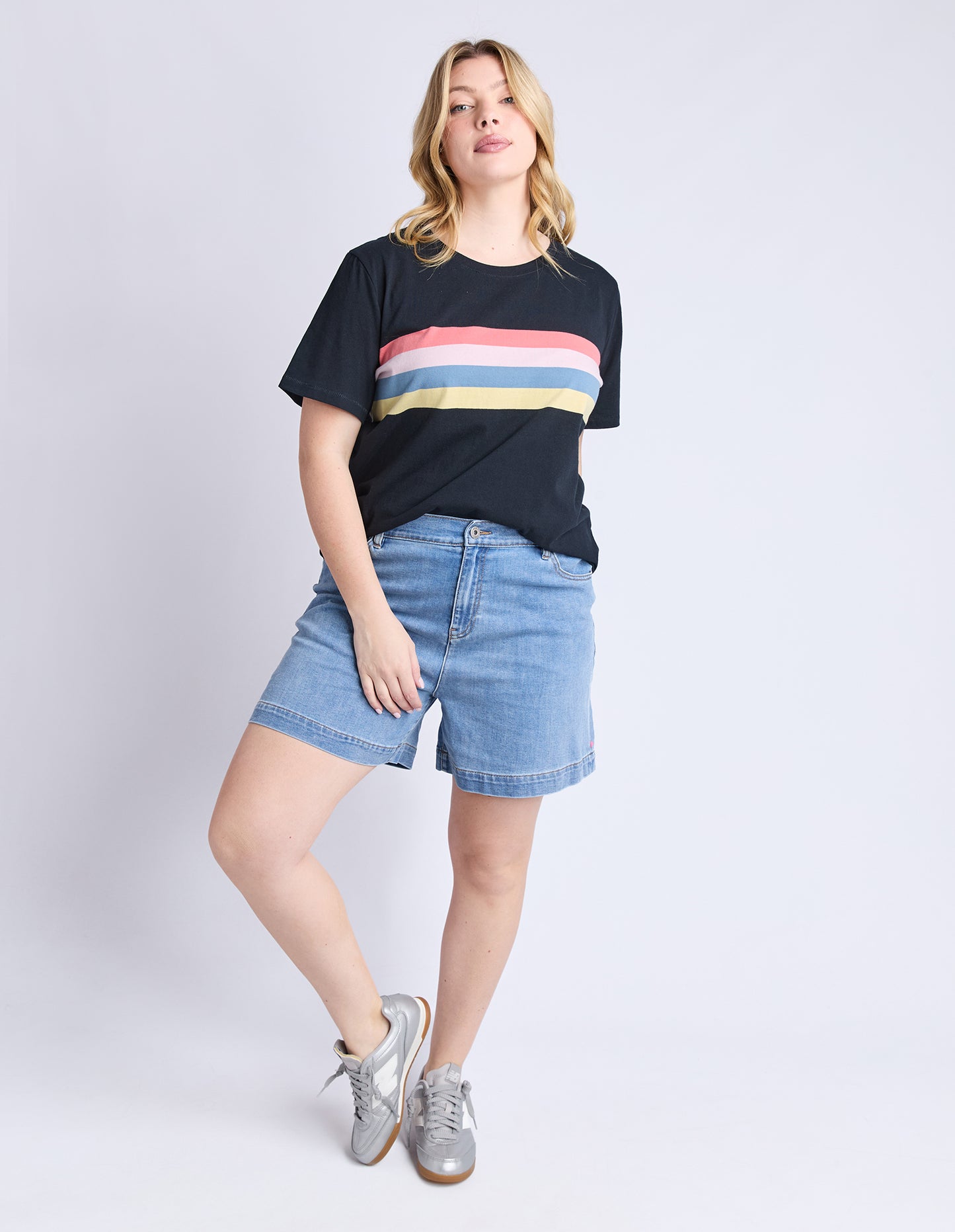 SHORT BIRDIE DENIM - LIGHT BLUE WASH